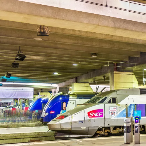 Chauffeur transport to TGV stations